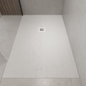 OBN1480100 1400x800mm Rectangular White Slate-Effect Shower Tray 27 - Stone Resin - Sileti