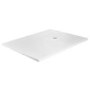 1400x900mm Rectangular White Slate-Effect Shower Tray 27 - Stone Resin - Sileti