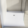 1400x900mm Rectangular White Slate-Effect Shower Tray 27 - Stone Resin - Sileti