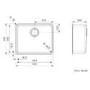 Reginox Ohio Single Bowl Stainless Steel White Kitchen Sink