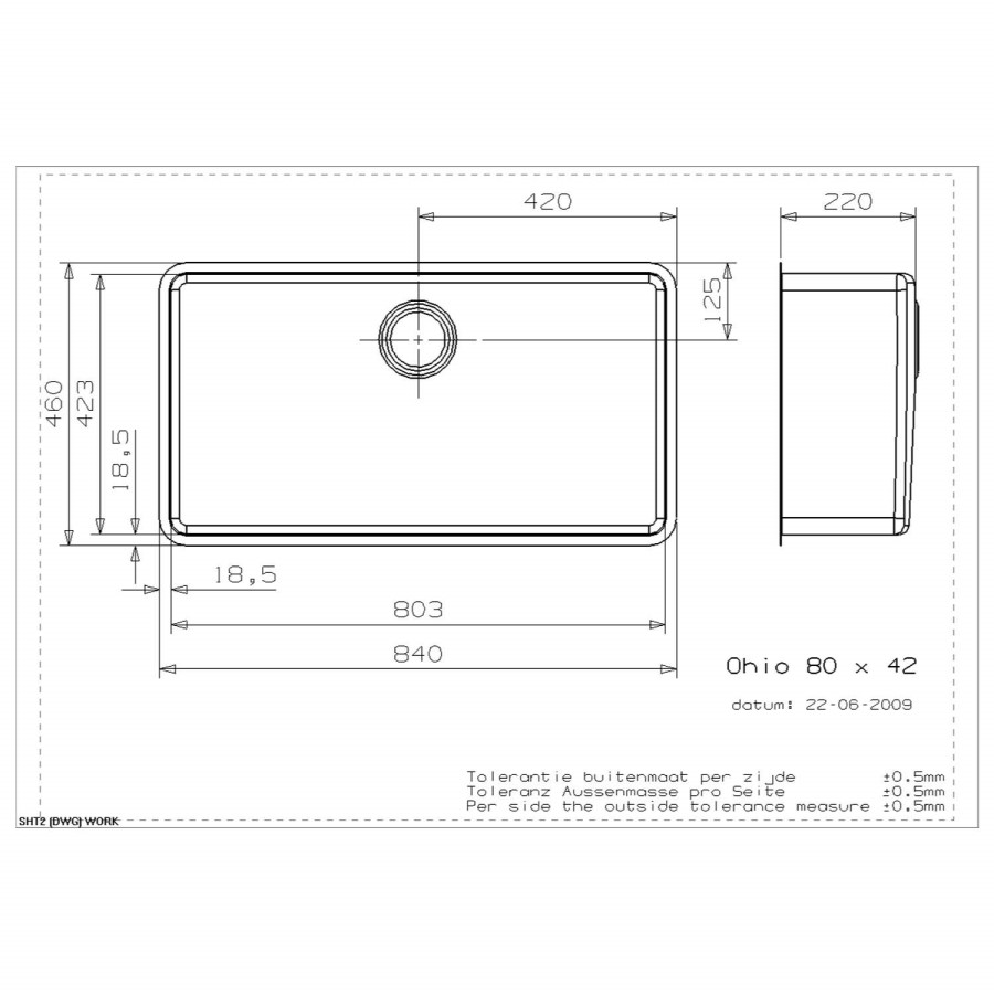 Reginox Single Bowl Stainless Steel Kitchen Sink