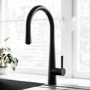ONLY OPENED - Black Single Lever Pull Out Monobloc Kitchen Sink Mixer Tap - Enza Olney