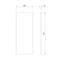 GRADE A1 - Blue End Panel for Fitted Bathroom Furniture - Ontario