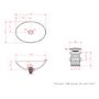 Matt White Oval Stone Resin Countertop Basin with Waste 500mm - Opal