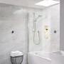 Aqualisa Optic Q Smart Digital Shower Concealed with Adjustable Head and Bath Filler HP/Combi