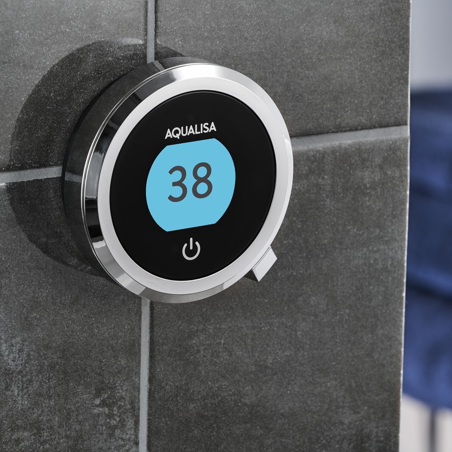Aqualisa Optic Q Smart Digital Shower Concealed with Adjustable Head and Bath Filler HP/Combi