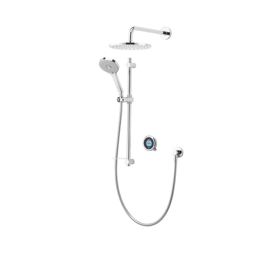 Aqualisa Optic Q Dual Wall Mounted Smart Digital Mixer Thermostatic Shower Gravity Pumped