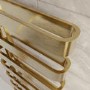 Brass Designer Curved Towel Radiator 1300 x 500mm - Ordos