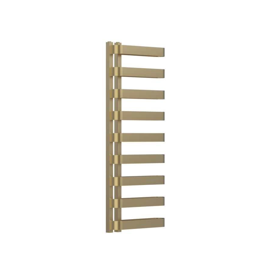 Brass Designer Curved Towel Radiator 1300 x 500mm - Ordos
