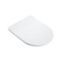 White Round Soft Close Toilet Seat with Quick Release - Oregon