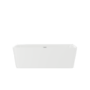 GRADE A3 - Oslo Slim Back to Wall Double Ended Freestanding Bath - 1700 x 740mm