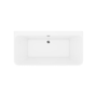 GRADE A3 - Oslo Slim Back to Wall Double Ended Freestanding Bath - 1700 x 740mm