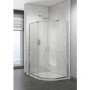 Claritas 6 Glass Quadrant Shower Screen Enclosure 1200 x 800mm - 6mm Glass