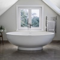 Freestanding Double Ended Bath 1695 x 795mm - Oval Freestanding Double Ended Bath 1695 x 795mm - Oval