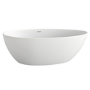 Matt White Freestanding Double Ended Bath 1600 x 820mm - Ovo