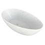 Matt White Freestanding Double Ended Bath 1600 x 820mm - Ovo