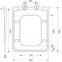 GRADE A1 - Back to Wall Rimless Toilet with Soft Close Seat - Palma