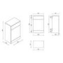 Black 500mm Back to Wall Toilet Unit Only - Palma