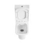 GRADE A1 - Close Coupled Rimless Closed Back Toilet with Soft Close Seat - Palma