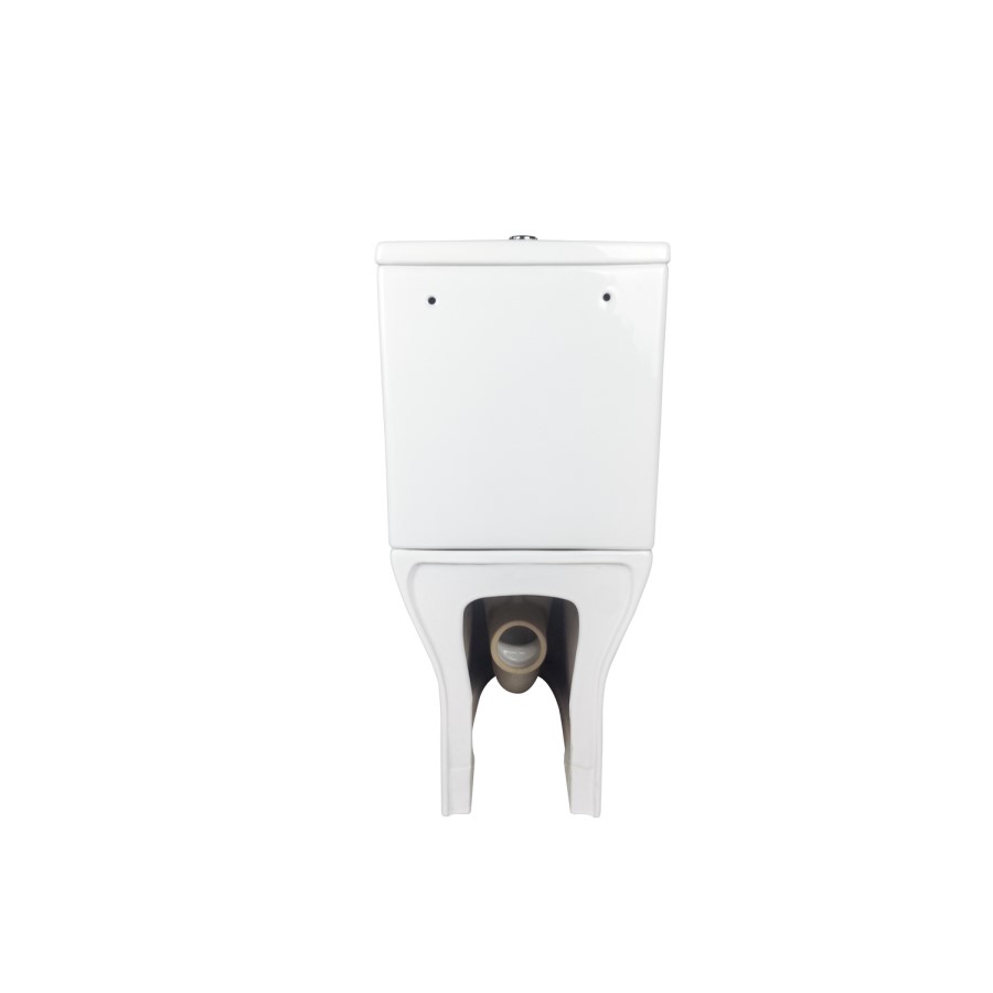 ONLY OPENED - Close Coupled Rimless Closed Back Toilet with Soft Close Seat - Palma