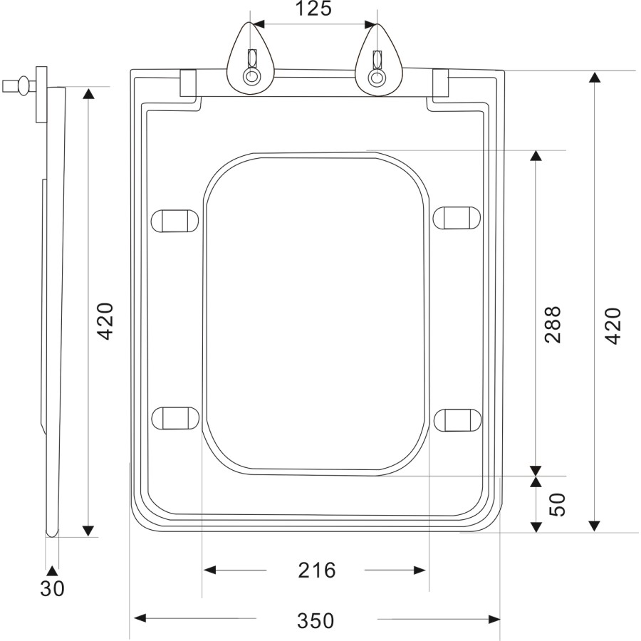 ONLY OPENED - Close Coupled Rimless Closed Back Toilet with Soft Close Seat - Palma