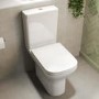 Close Coupled Rimless Open Back Toilet with Soft Close Seat - Palma