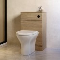 PALOWC Oak 500mm Back to Wall Toilet Unit Only - Palma