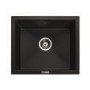 GRADE A1 - Box Opened Rangemaster Paragon Single Bowl Undermount Black Granite Kitchen Sink
