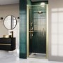 Brushed Brass Traditional Shower Door Handle - Pavo