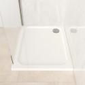PEA100X80 1000x800mm Rectangular 45mm White Stone Resin Shower Tray – Pearl