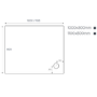 1000x800mm Rectangular Shower Tray – Low Profile 45mm – Stone Resin – White – Pearl