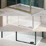 1200x700mm Rectangular 45mm White Stone Resin Shower Tray – Pearl