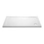 900x800mm Rectangular Shower Tray – Low Profile 45mm – Stone Resin – White – Pearl