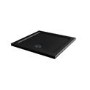 Black 900x900mm Square Shower Tray 45mm - Acrylic Stone Resin - Pearl