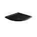 900x900mm Quadrant Shower Tray - Black Acrylic Stone Resin - Pearl
