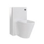 500mm White Back to Wall Toilet Unit Only - Pendle