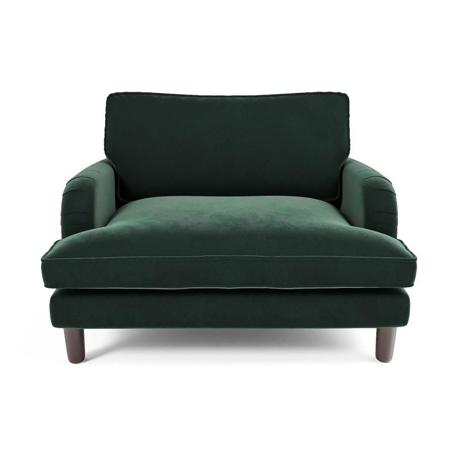 ONLY OPENED - Dog Sofa Bed in Green Velvet - Payton