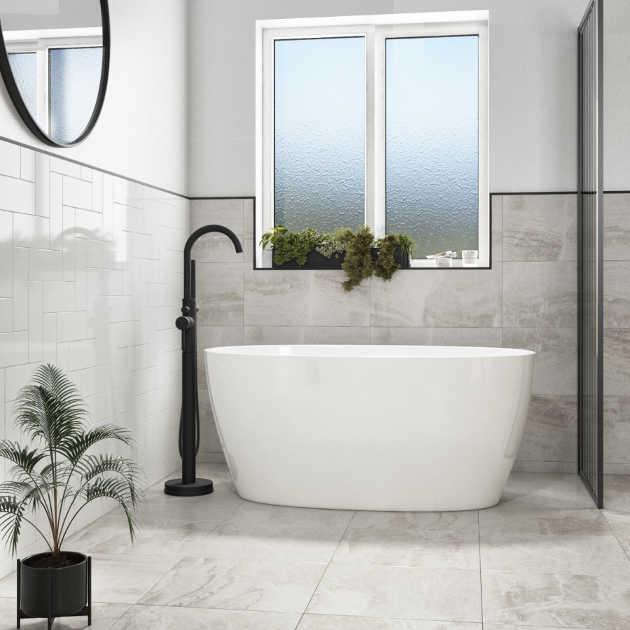 ONLY OPENED - Small Freestanding Double Ended Bath 1300 x 700mm - Pico
