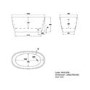 GRADE A2 - Small Freestanding Double Ended Bath 1300 x 700mm - Pico