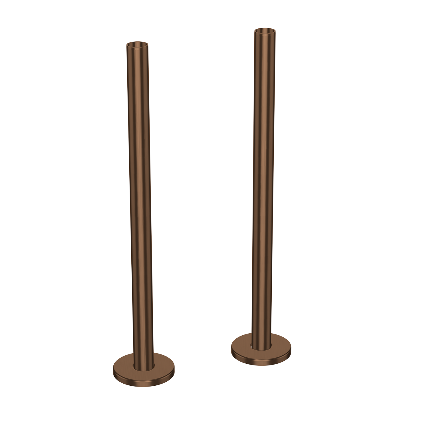 Brushed Bronze Radiator Pipe Covers 300mm - Better Bathrooms