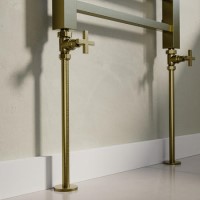 Brushed Brass Radiator Pipe Covers 300mm Brushed Brass Radiator Pipe Covers 300mm