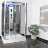 Insignia Premium Rectangular Steam Shower Cabin with 6 Body Jets and Chromotherapy Lights 1150 x 850