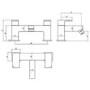 Hudson Reed Deck Mounted Bath Filler Tap
