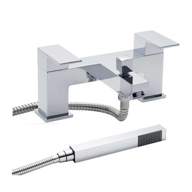 Hudson Reed Bath Shower Mixer Tap with Shower Kit