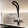 Chrome 4 in 1 Pull Out Boiling Hot  Kitchen Mixer Tap with 3L Boiler and Filter – Pronto pro