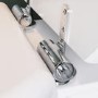 White Round Wooden Soft Close Toilet Seat with Quick Release and Chrome Hinges - Park Royal