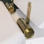 Park Royal Wooden Seat & Cover With Brushed Brass Hinge Covers