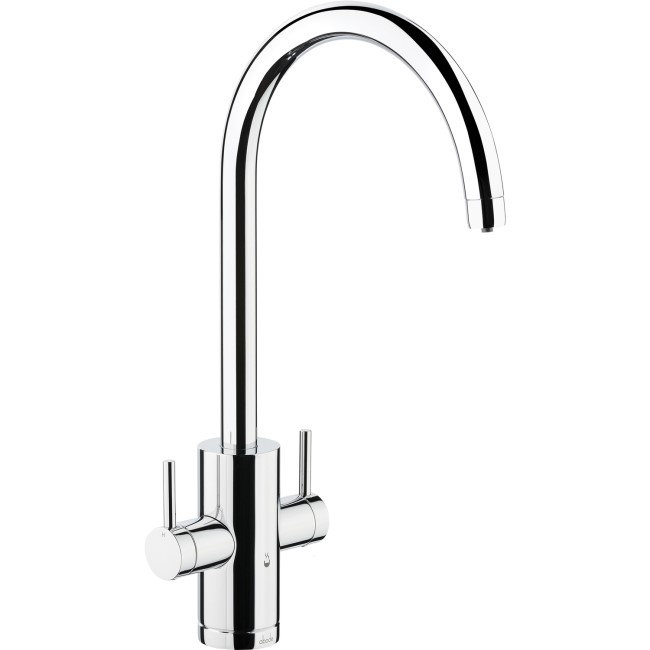1810 Sink Company Brushed Steel Single Lever Aerated Mixer Kitchen Tap - Pronteau