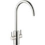 Abode PT1002 Pronteau Profile 4 in 1 Instant Hot & Filtered Water Tap - Brushed Nickel