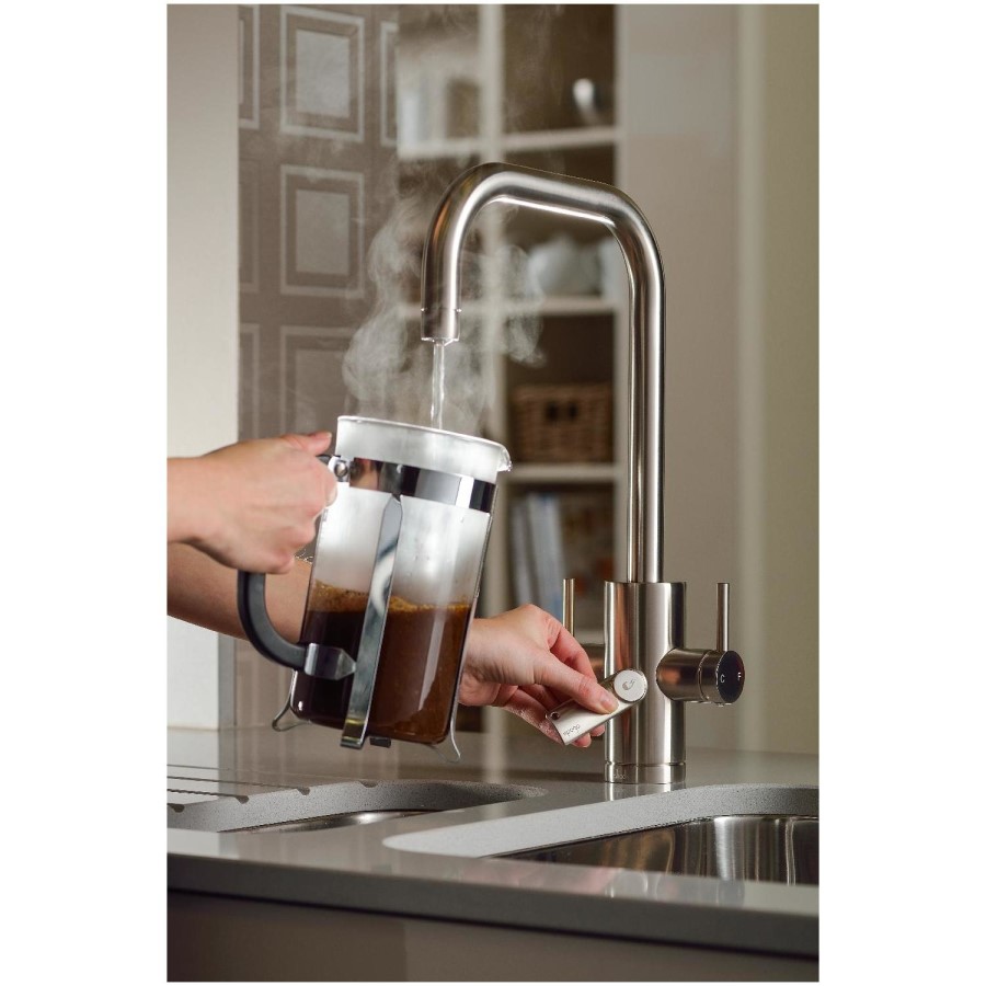 Abode PT1004 Pronteau Project 4 in 1 Instant Hot & Filtered Water Tap - Brushed Nickel